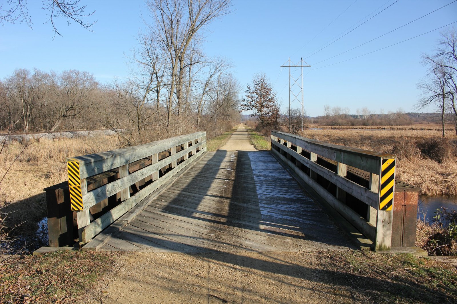Looking east